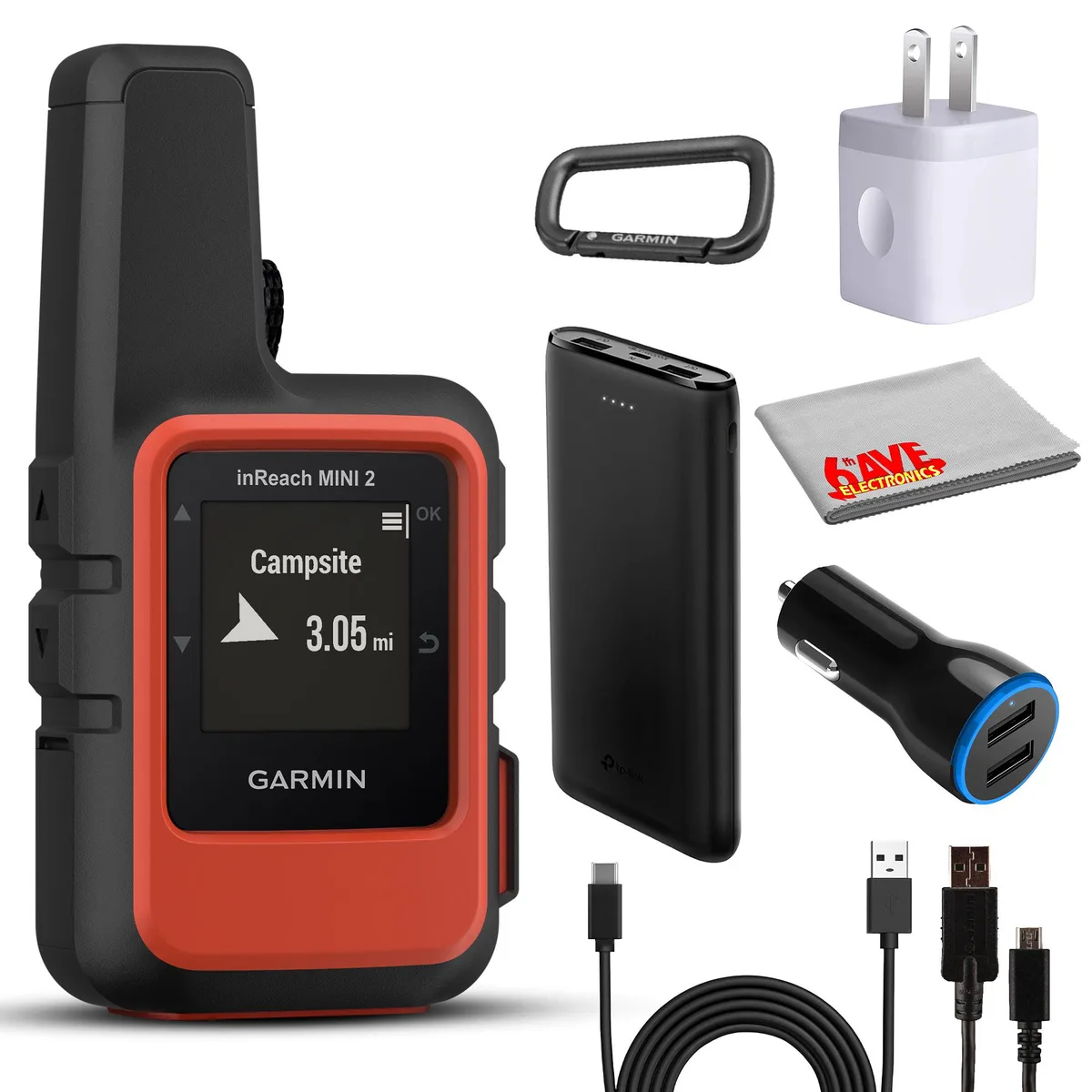 Garmin Garmin inReach Mini 2 Satellite Communicator Bundle Red — product photo