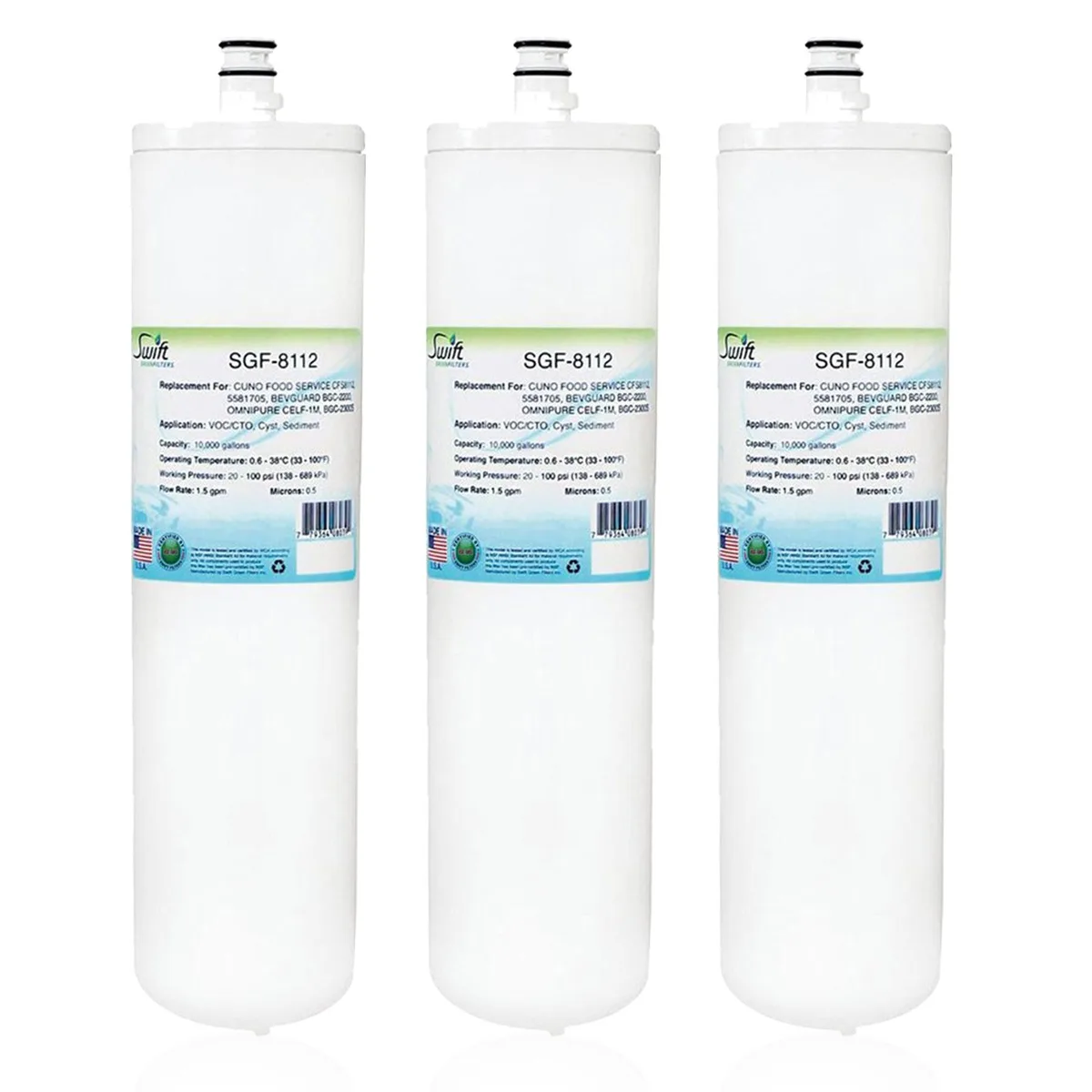 Swift Green Swift Green SGF-8112S water filtration cartridge White — product photo