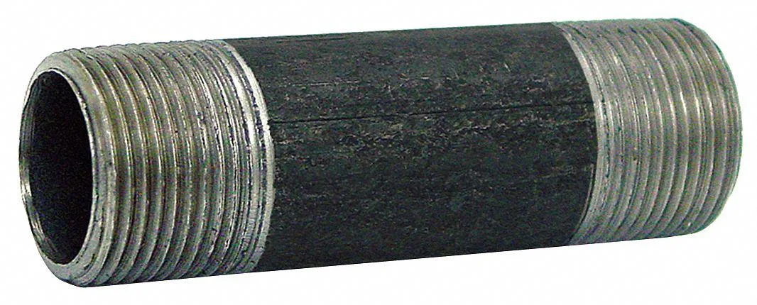 Beck C. H. Beck C. H. 330031402 1-1/4" x 9-1/2" Black Pipe Nipple Sch 40 trap — product photo