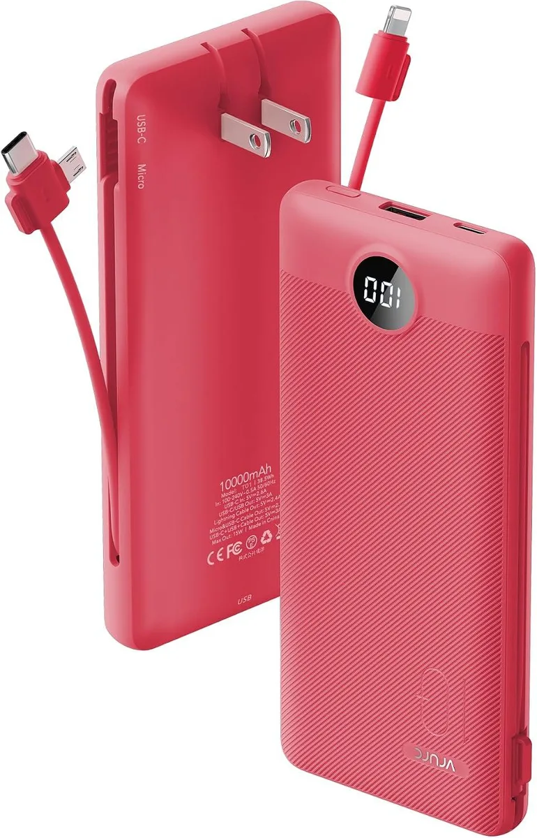 WOOJONG WOOJONG 10000mAh Power Bank Viva Magenta — product photo