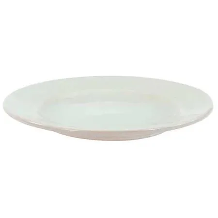 White ceramic dinner plate, 7-1/4 inch diameter, pack of 36