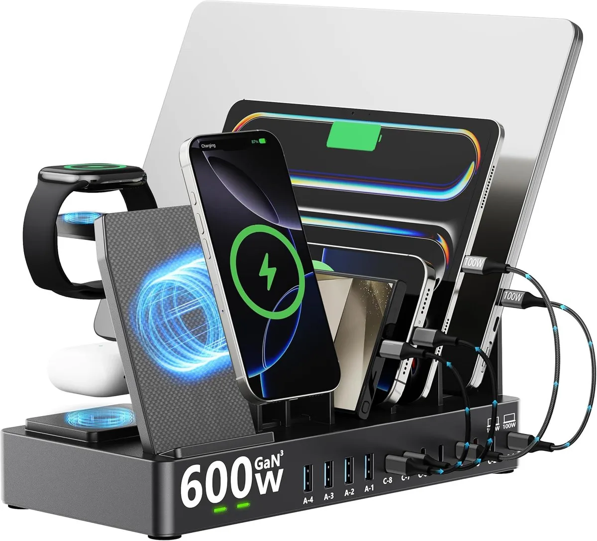 BFKK BFKK 15-in-1 600W Charging Station (Black) — product photo
