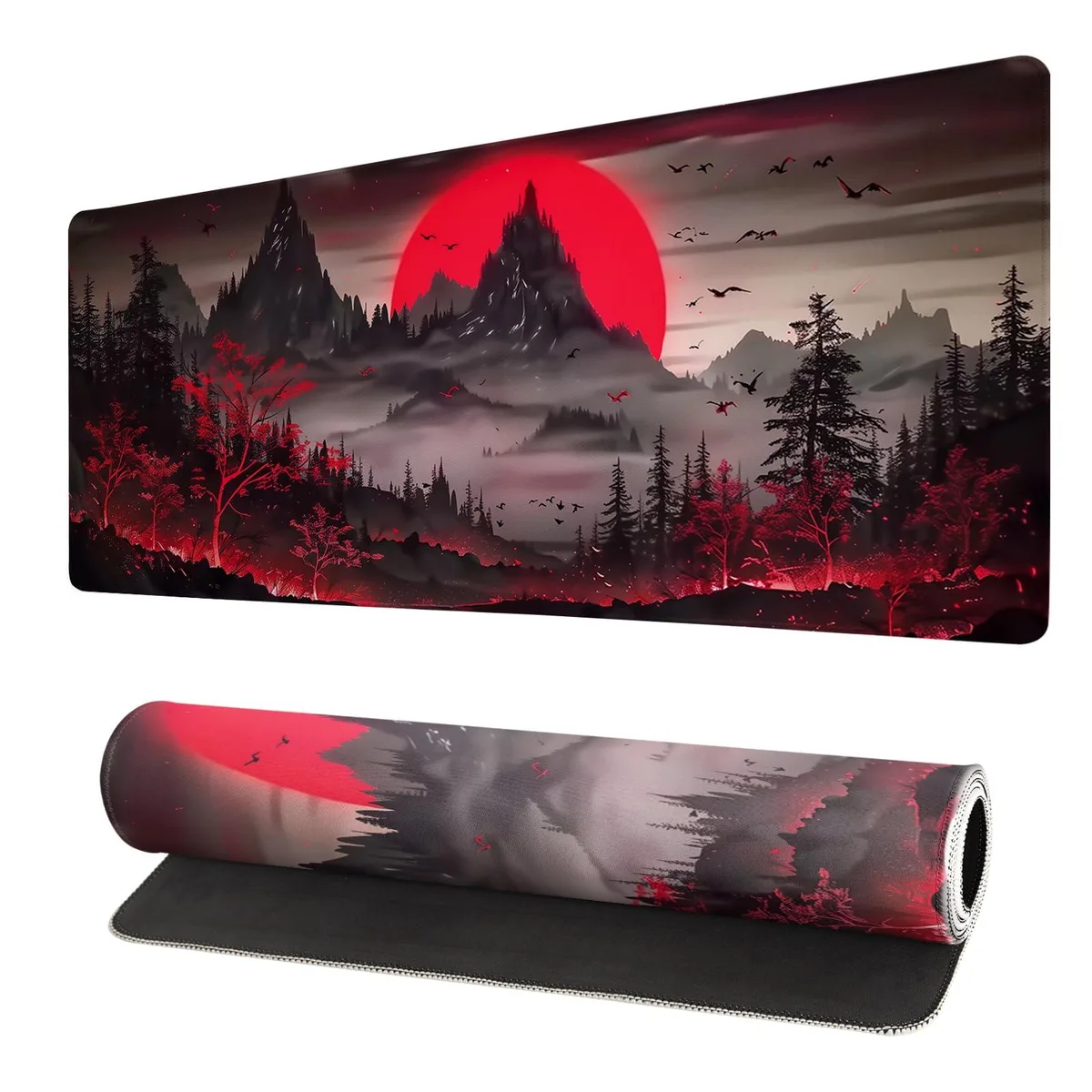 KEHIPI KEHIPI Extended Gaming Mouse Pad 31.5x11.8in Darkness Red Moon2 — product photo