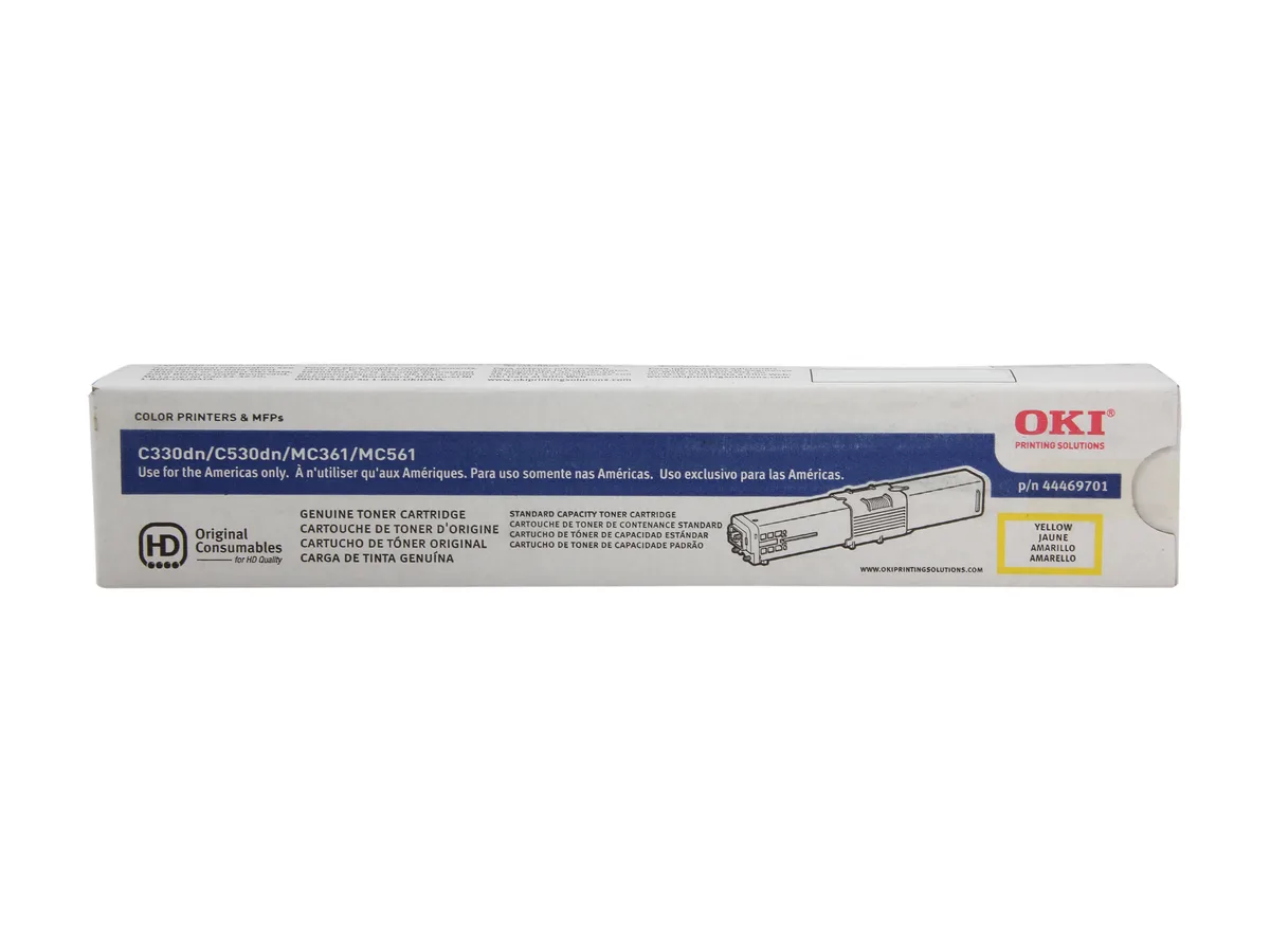 Oki Data Oki Data 44469701 Yellow Toner Cartridge 3000 Pages — product photo
