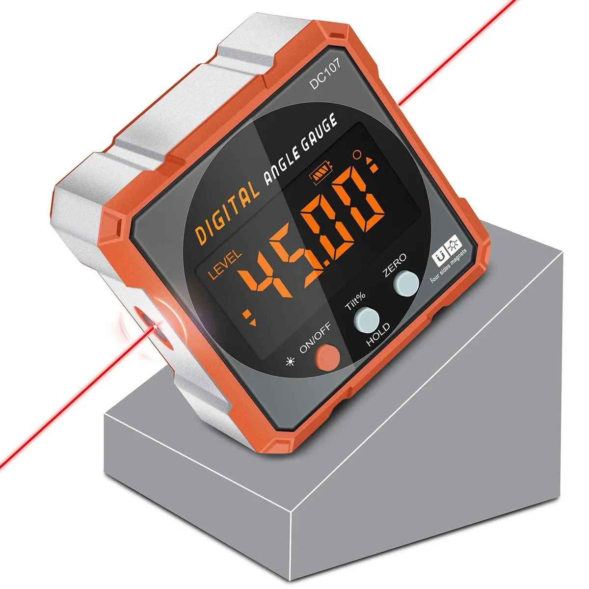  COROLLATA Digital Angle Finder Dual Laser Magnetic IP67 — product photo
