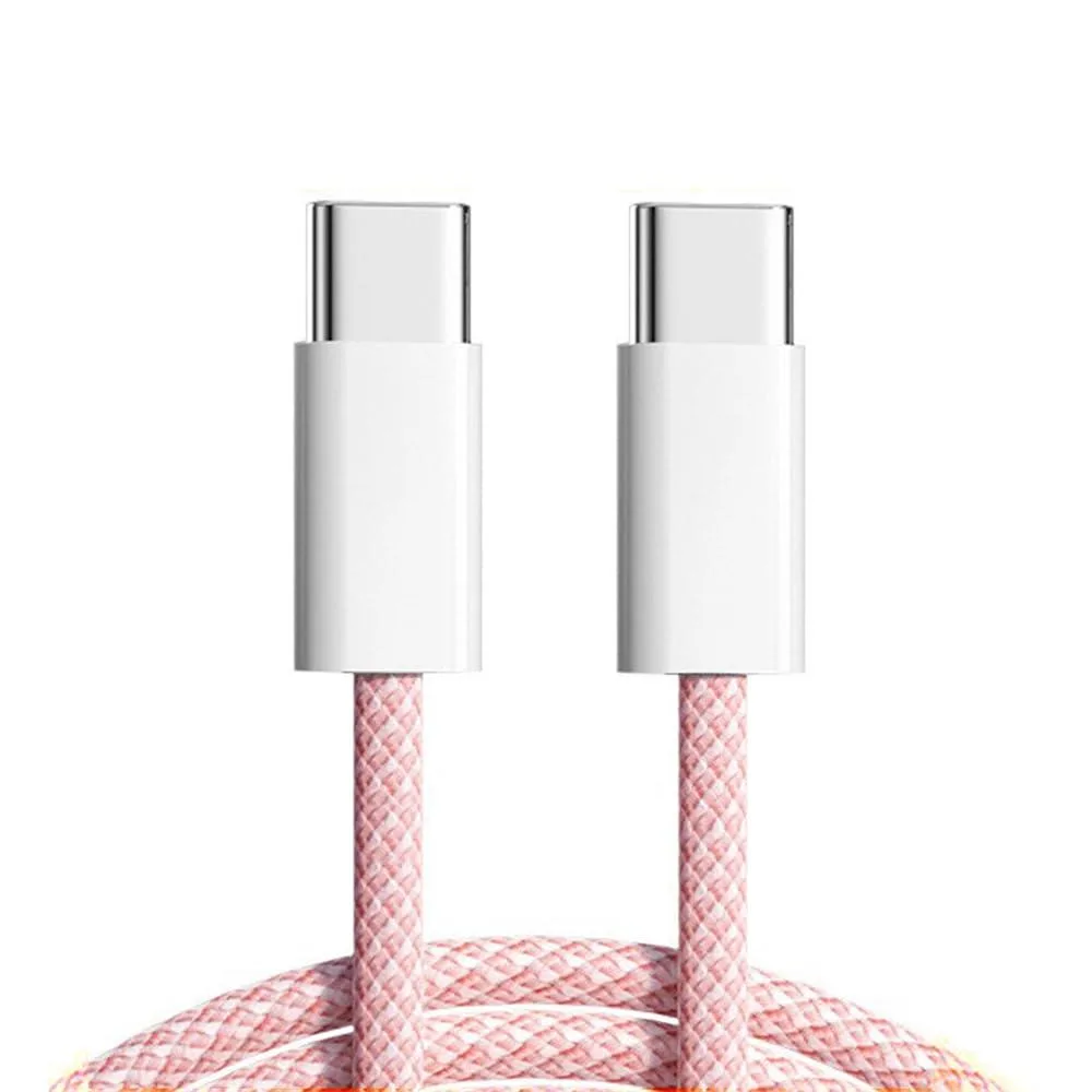 LORDWORLD LORDWORLD USB-C Cable 27W 65W 480Mbps 1m Pink — product photo