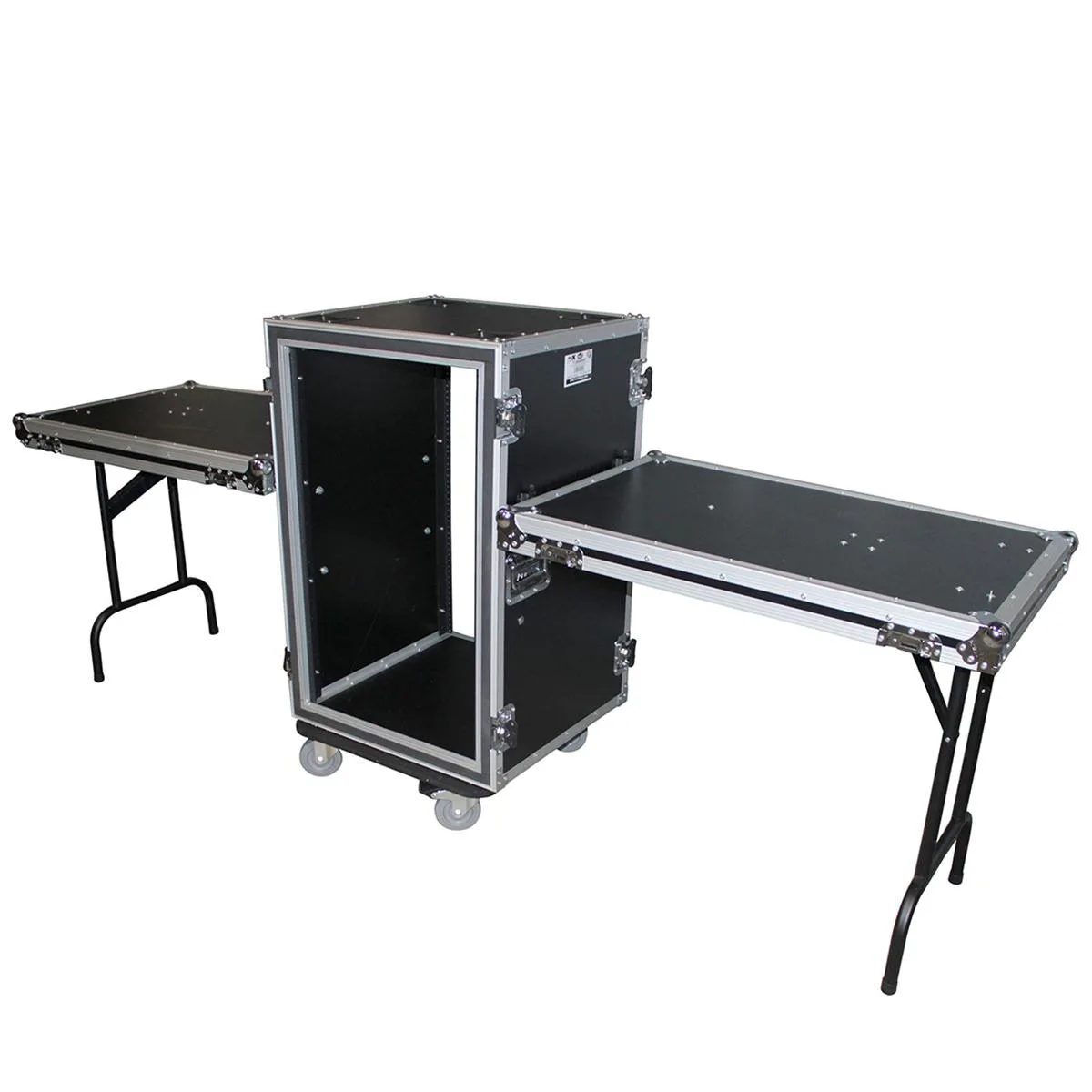 ProX ProX T-16RSPWDT 16U Vertical Shockproof Rack Case with Side Tables dj accessory — product photo