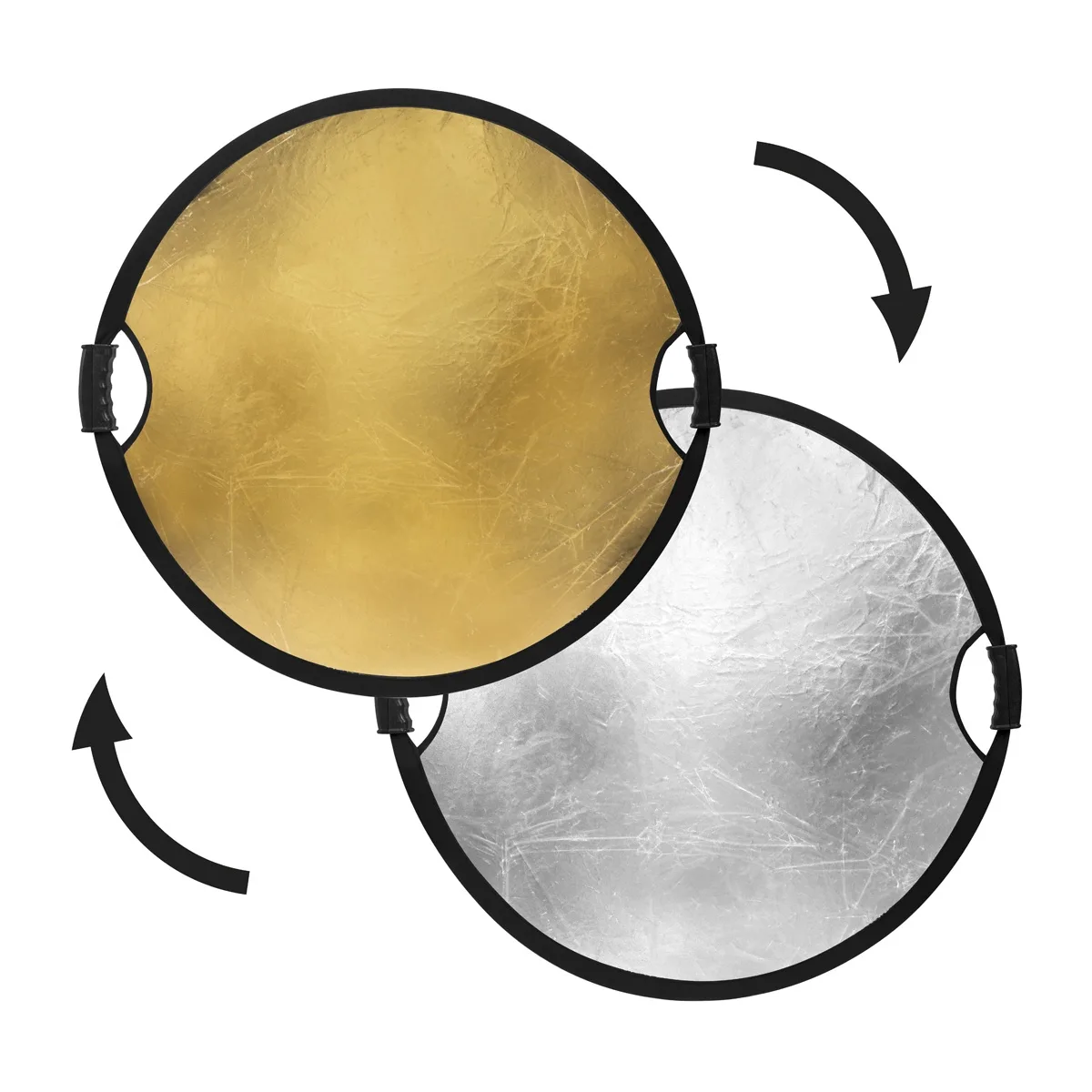Glow Edge Glow Edge Circular Collapsible Reflector 32" Gold/Silver with Handles — product photo