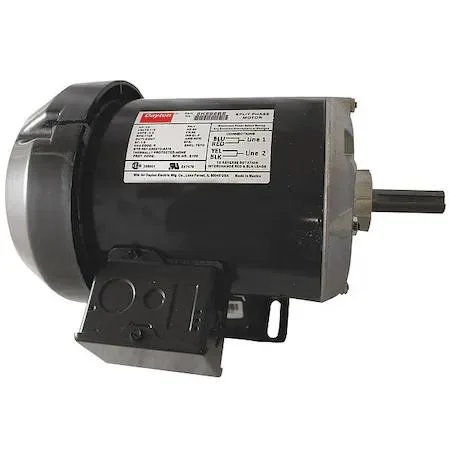 Dayton 5K596 split-phase motor, TEFC enclosure, 56 frame, steel construction