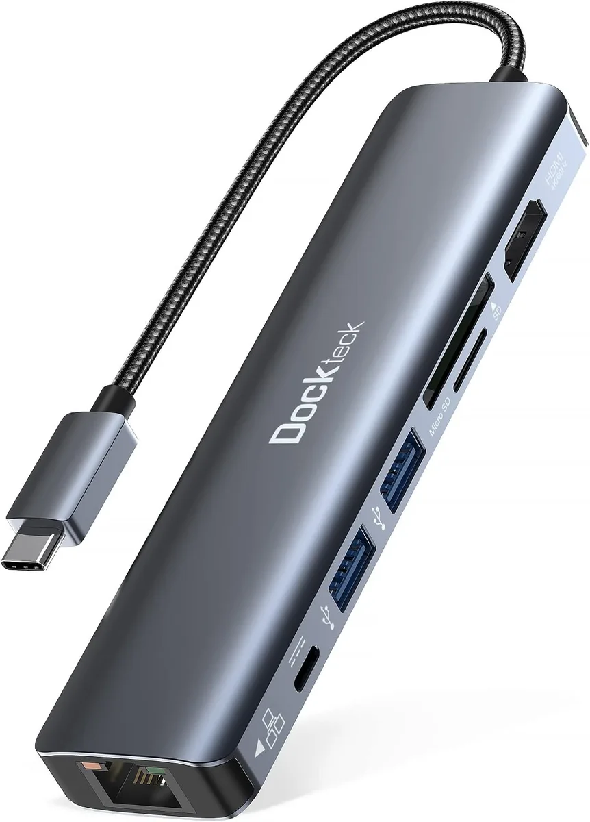 MCHOSE MCHOSE 7-in-1 USB-C Hub 4K 60Hz HDMI 1Gbps Ethernet 100W PD SD/TF USB 3.0 — product photo