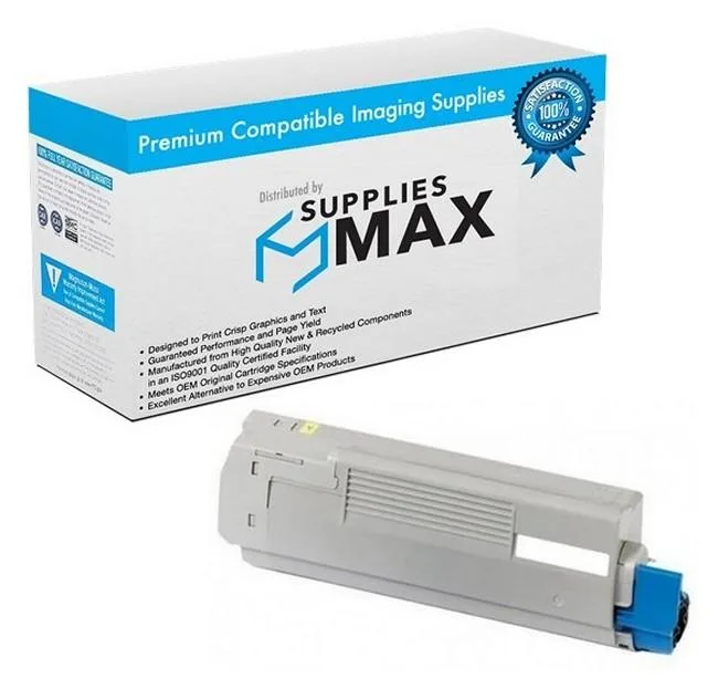 SuppliesMax SuppliesMax Yellow Toner Cartridge TYPE C8 5000 Pages 43324474 — product photo