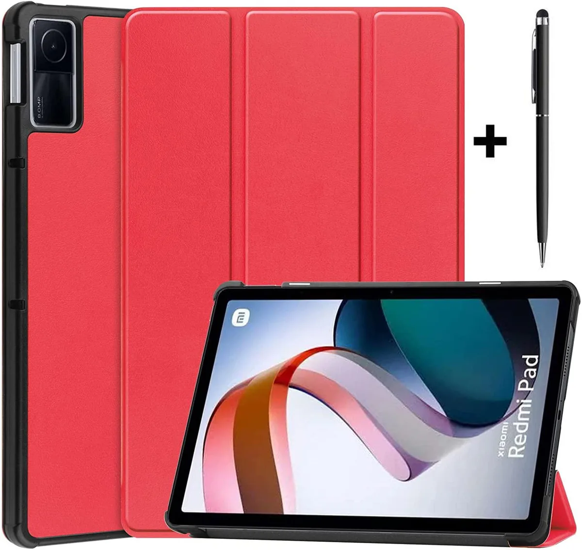 Werleo Werleo Red Tablet Case for Xiaomi Redmi Pad 10.61 inch 2022 — product photo