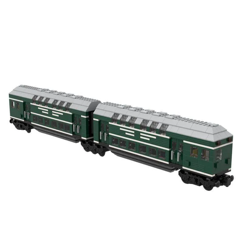 ZITIANYOUBUILD ZITIANYOUBUILD MOC-139977 German Trains Doppelstockwagen Building Set 1614 Parts — product photo