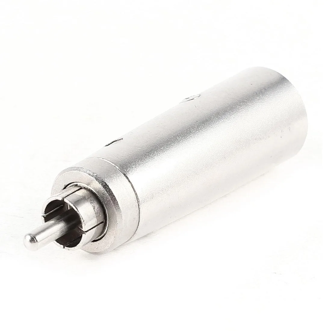 Unique-Bargains Unique-Bargains XLR Male to RCA Male Audio Adapter 3 Terminal Metal 6.6 x 1.9cm 36g — product photo