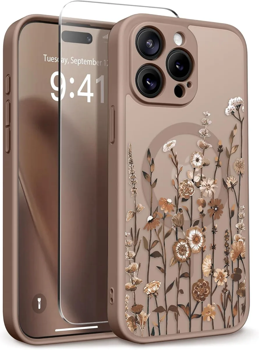 Transcend Transcend iPhone 15 Pro Max Case Floratopia Brown 6.7 inch 2023 — product photo
