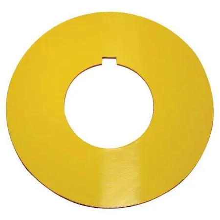 Eaton Eaton 10250TRP76 Blank Legend Plate Round Yellow Red 70mm 30mm 2.75in — product photo