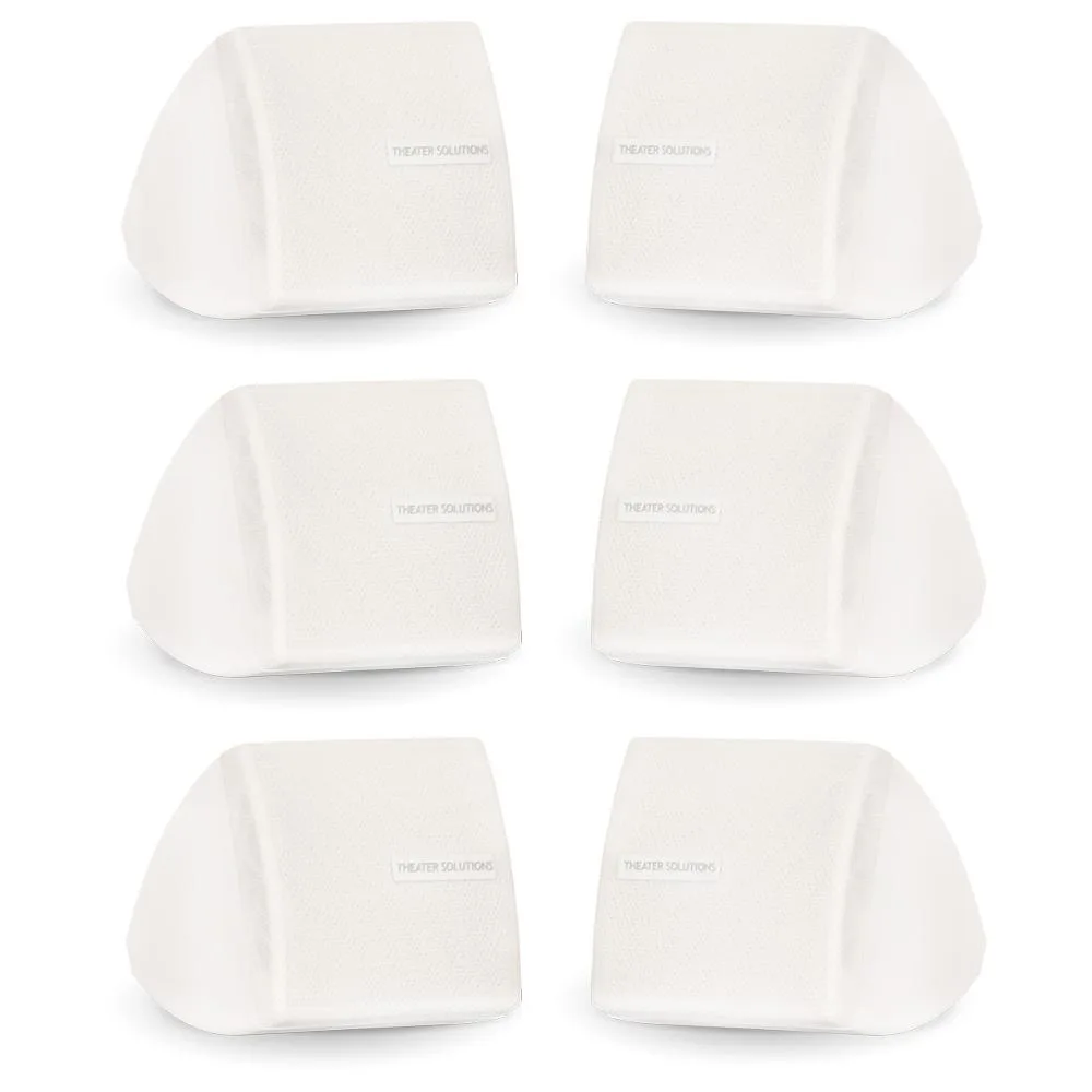 Theater Solutions Theater Solutions TS30W White On-Wall Speakers 6-Pack — product photo