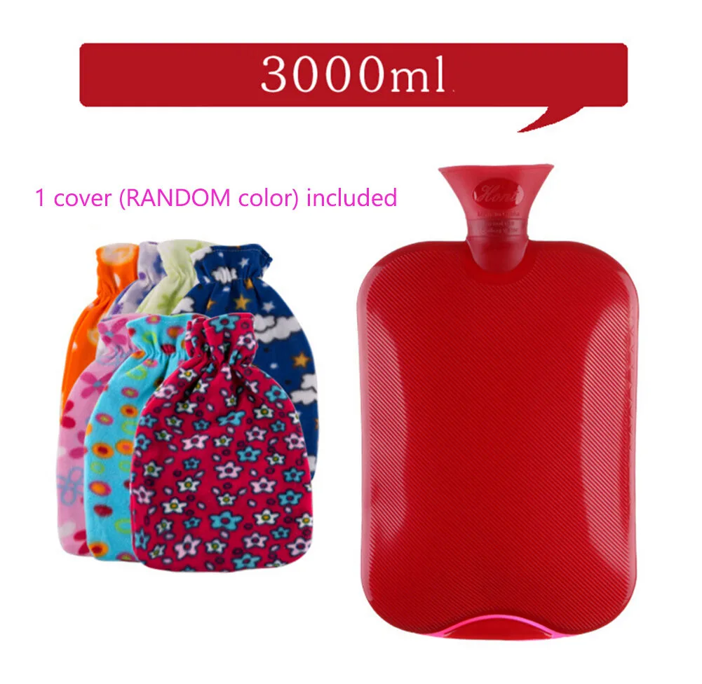 Magik Costumes Magik Costumes 3000 mL Hot Water Bottle Red with Blue Chrysanthemum Cover — product photo