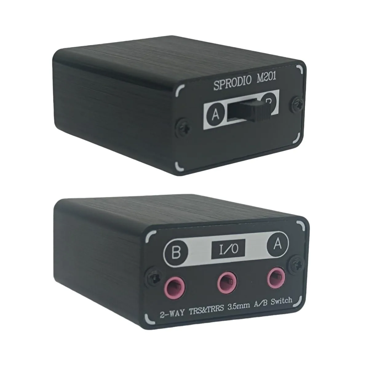  AVer M201 Production Switcher 2-way 3.5mm audio A/B selector — product photo