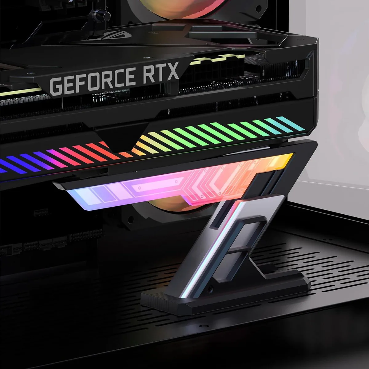BFKK BFKK ARGB GPU Support Bracket 75-125mm Black — product photo