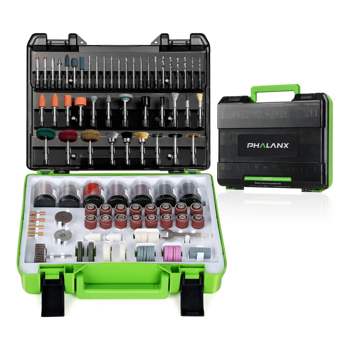 Baldwin PRA420 420 Pcs Rotary Tool Accessory Kit 1/8" (3.2mm) Shanks — product photo