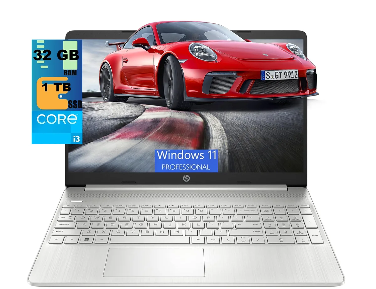 HP HP 15 Raider laptop i3-1115G4 32GB 1TB Silver — product photo