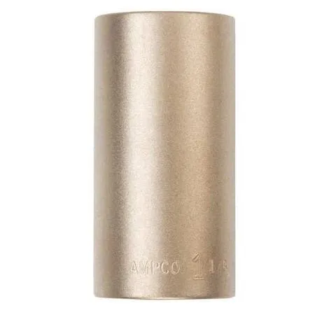 Deep 1/2" drive socket, 1-1/16" size, natural bronze finish
