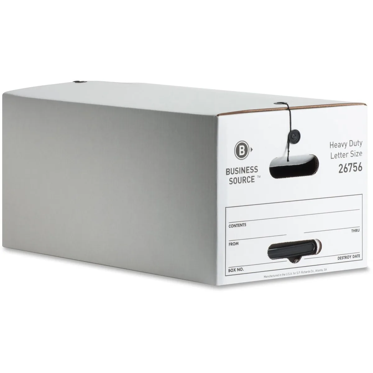 Business Source Business Source 26756 Storage Box 12x24x10 700lb 12/CT — product photo