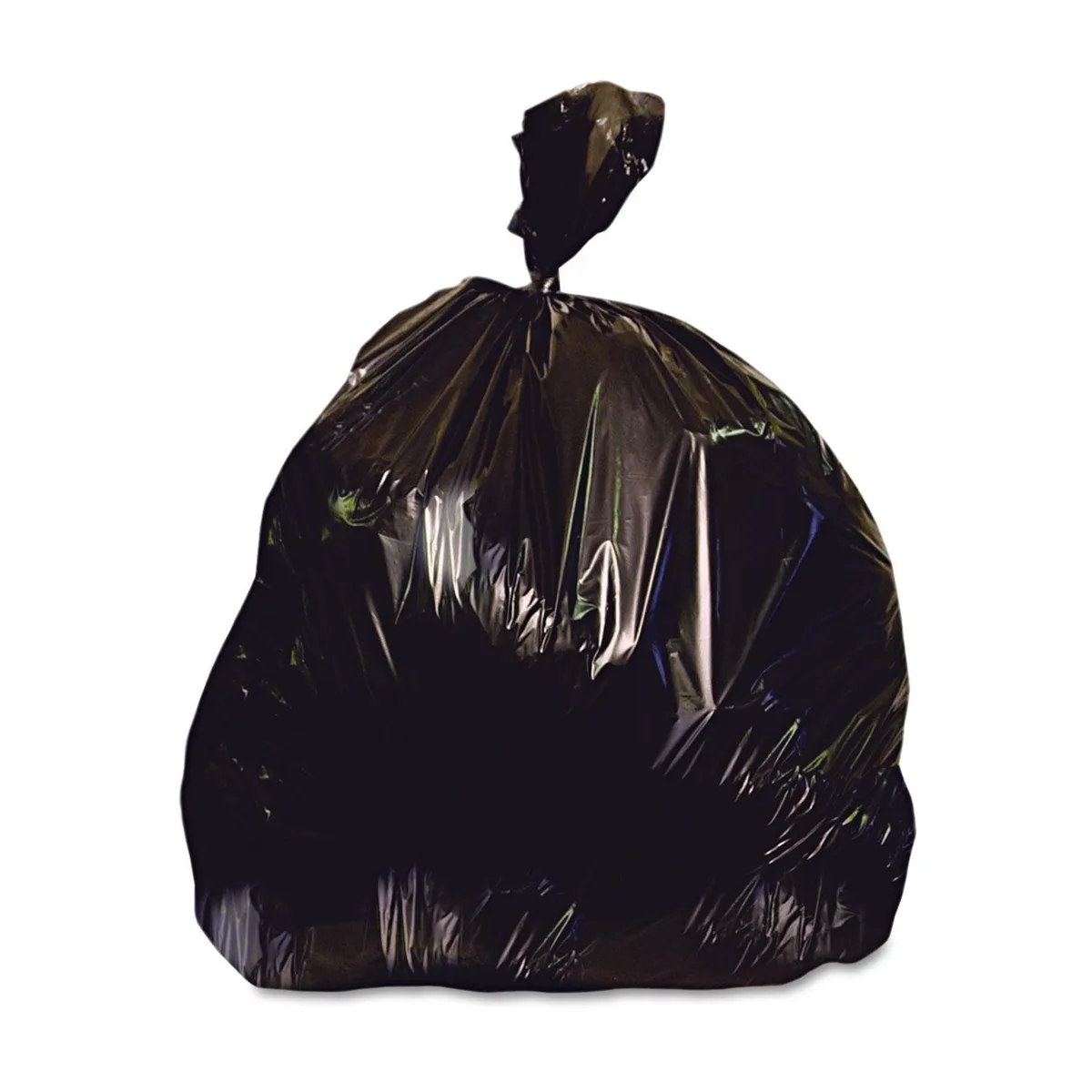 Heritage Bag Company Heritage Bag Company X6639QK Low-Density Repro Can Liner 33 gal 2 mil 33x39 Black 100/Carton — product photo