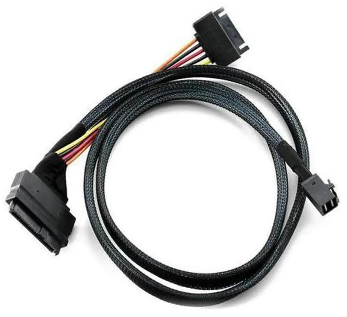 SMUGDESK SMUGDESK 0.5M Mini SAS HD SFF8643 to SFF8639 U.2 SSD Cable 12Gbps 15Pin SATA Power — product photo
