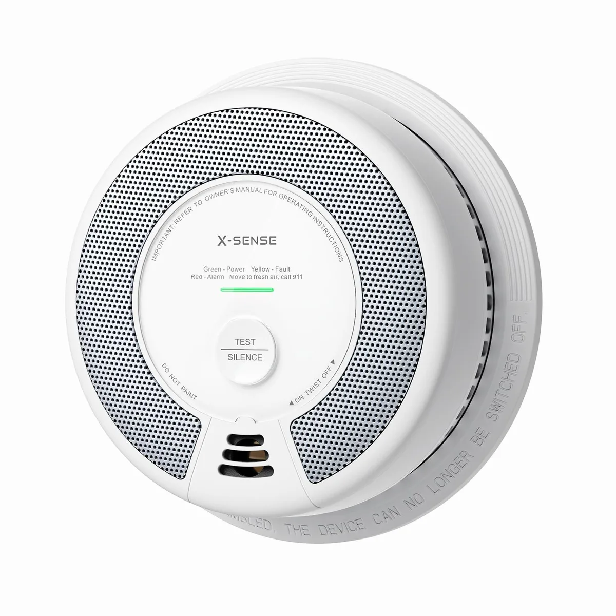 X-Sense SC06-W Smoke & CO Alarm Wireless Interconnected 10-Year Battery 85 dB White — product photo