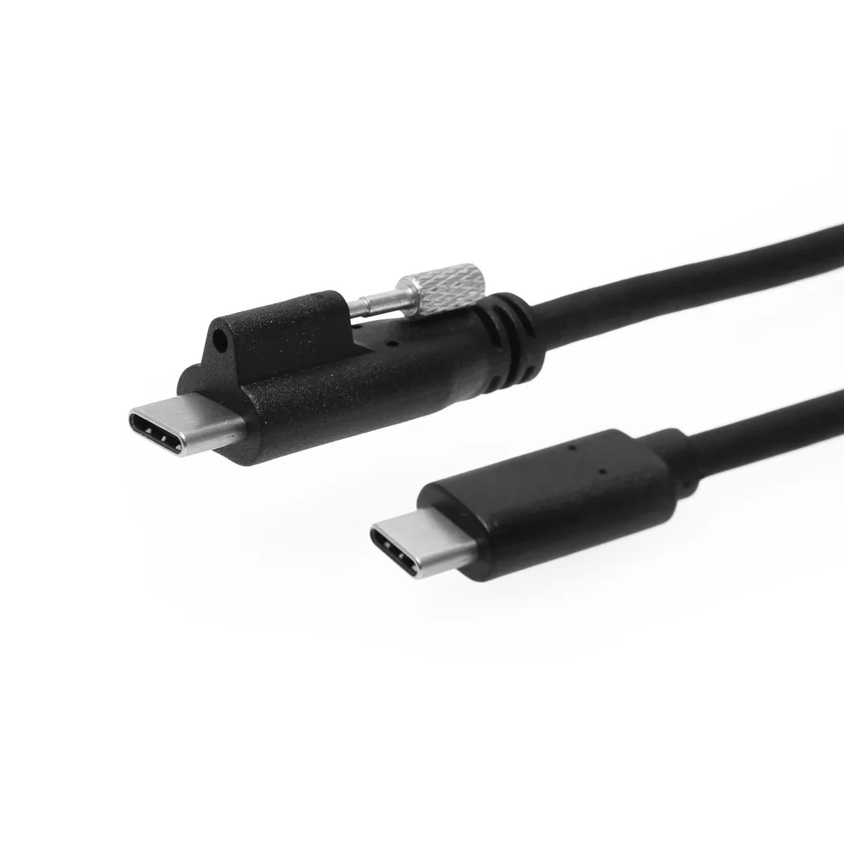 CoolGear CoolGear CG-G2CCTSSL-1M USB C to C Cable 3ft 10Gbps 5A Screw Lock — product photo