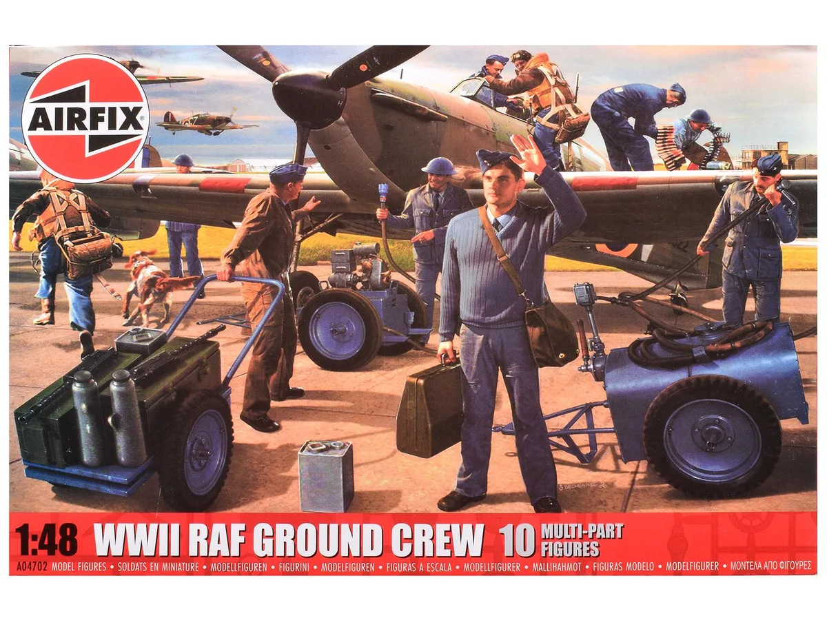 Airfix Airfix WWII RAF Ground Crew Figure Set 1/48 16 Parts — product photo