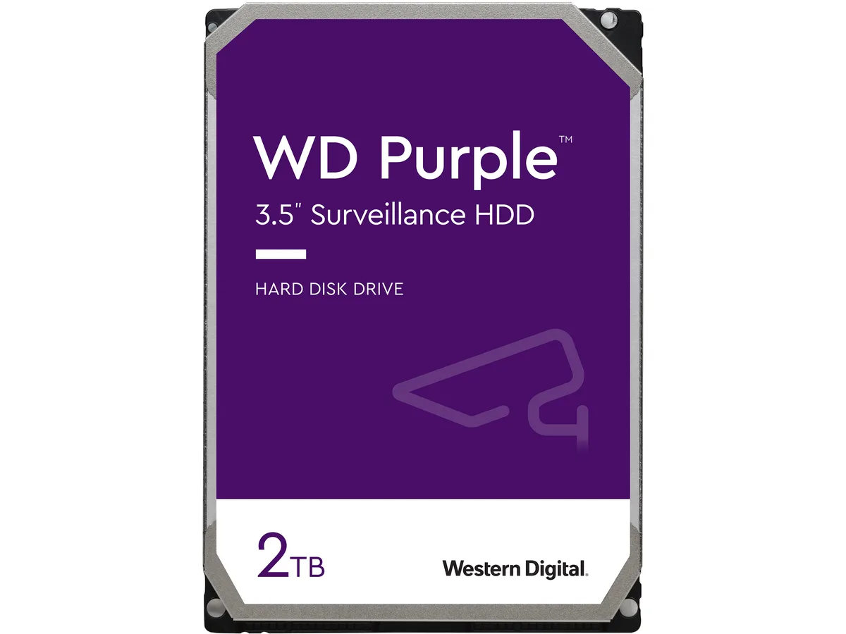 Western Digital Western Digital WD20PURZ Purple 2TB 3.5" SATA 5400 RPM 64MB internal hard drive — product photo