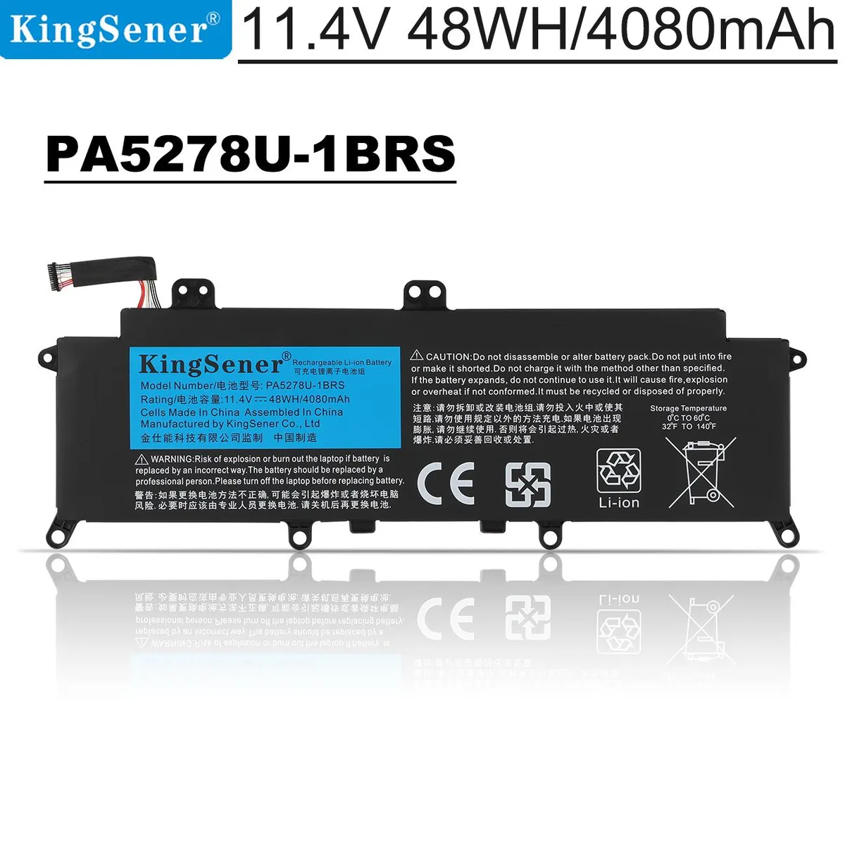 KingSener KingSener PA5278U-1BRS 48WH 11.4V laptop battery — product photo