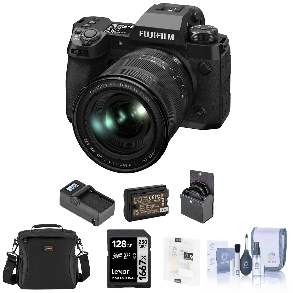 FUJIFILM FUJIFILM X-H2 40.2MP Compact Mirrorless Camera with XF 16-80mm f/4.0 Lens Kit — product photo