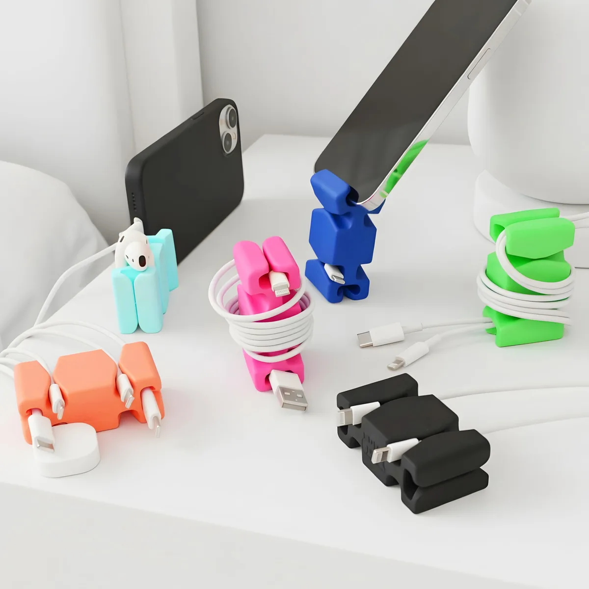  CordBrick Weighted Cord Holders 6 Pack Assorted — product photo