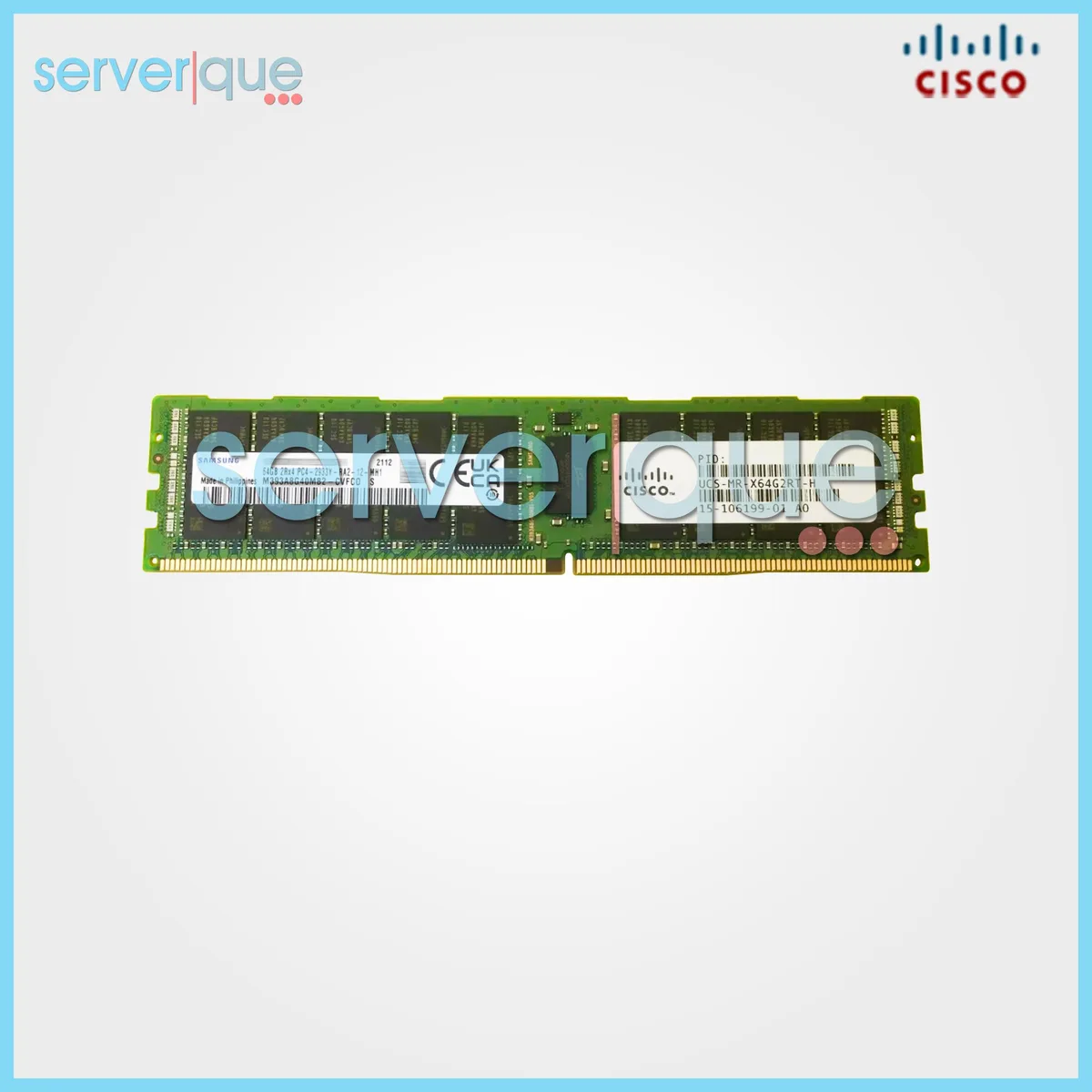 Cisco Sales Cisco Sales UCS-MR-X64G2RT-H 64GB DDR4-2933 ECC Reg CL21 Dual Rank server RAM — product photo