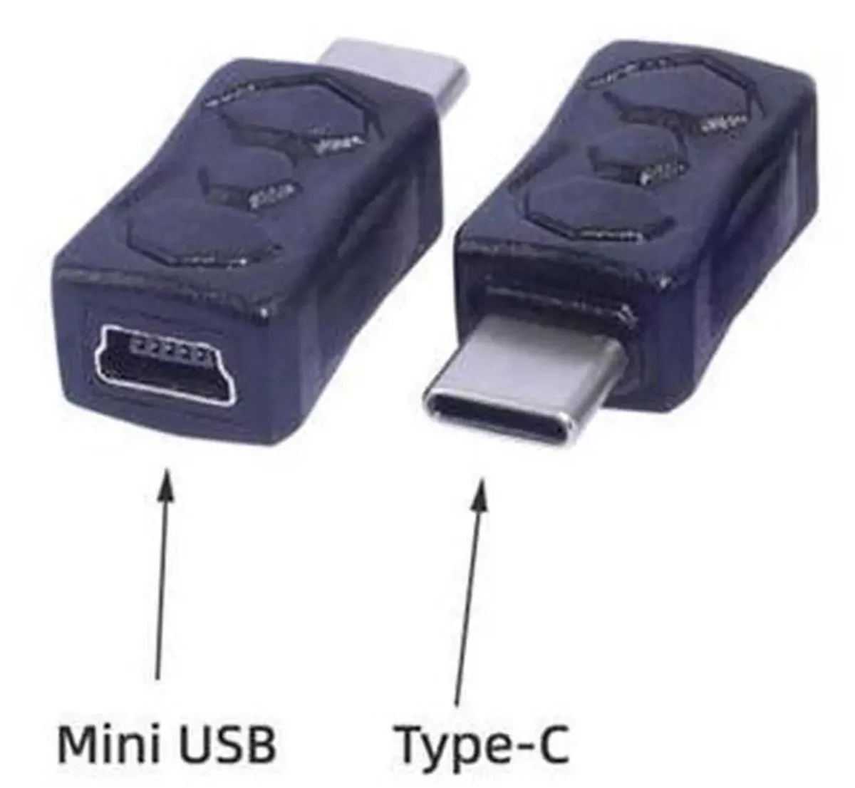 SMUGDESK SMUGDESK Type C Male to Mini USB Female Adapter Converter Support Sync Smartphones Devices — product photo