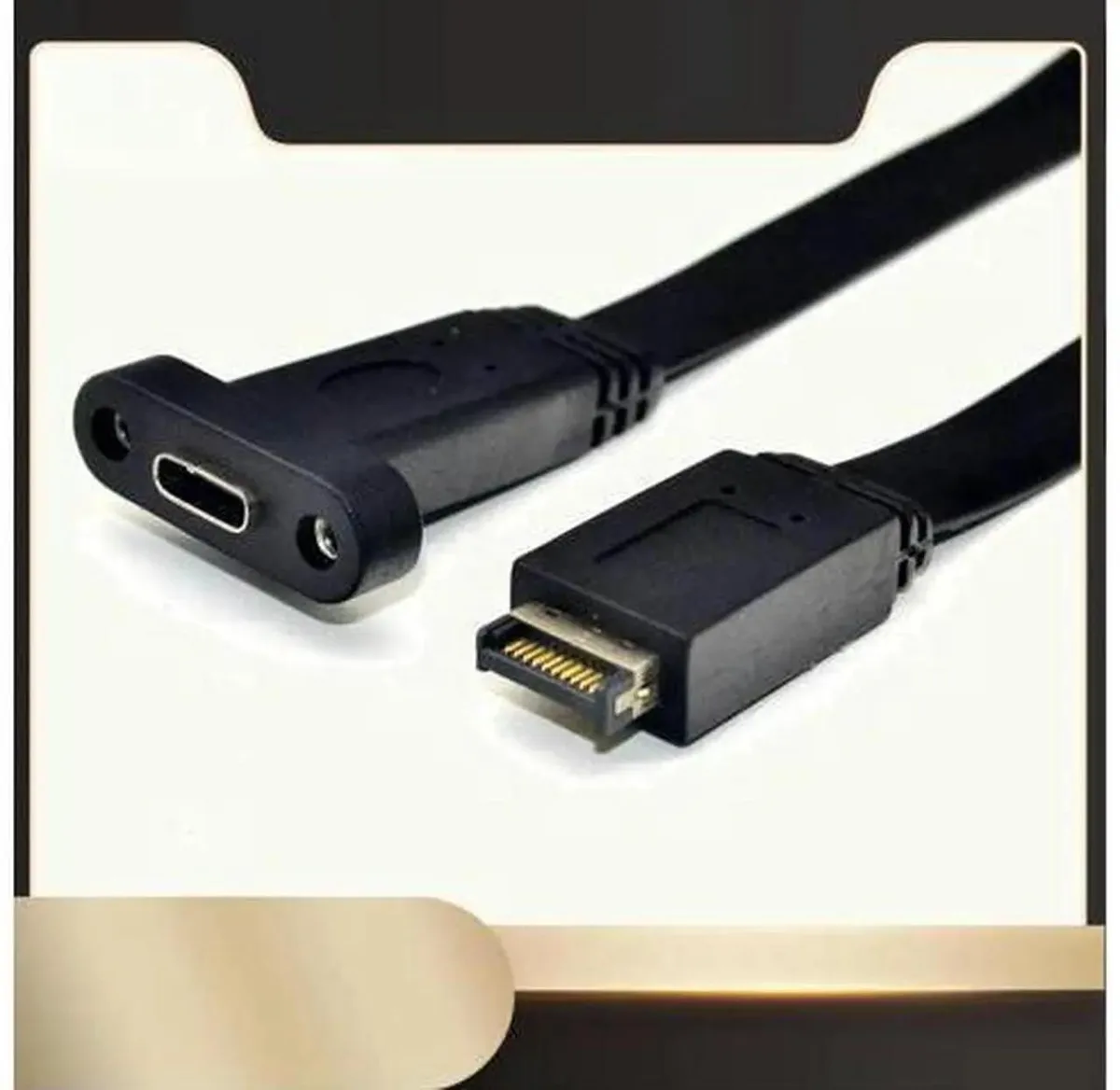 SMUGDESK SMUGDESK N33R 50cm USB 3.1 Type-E to Type-C front panel header extension cable — product photo