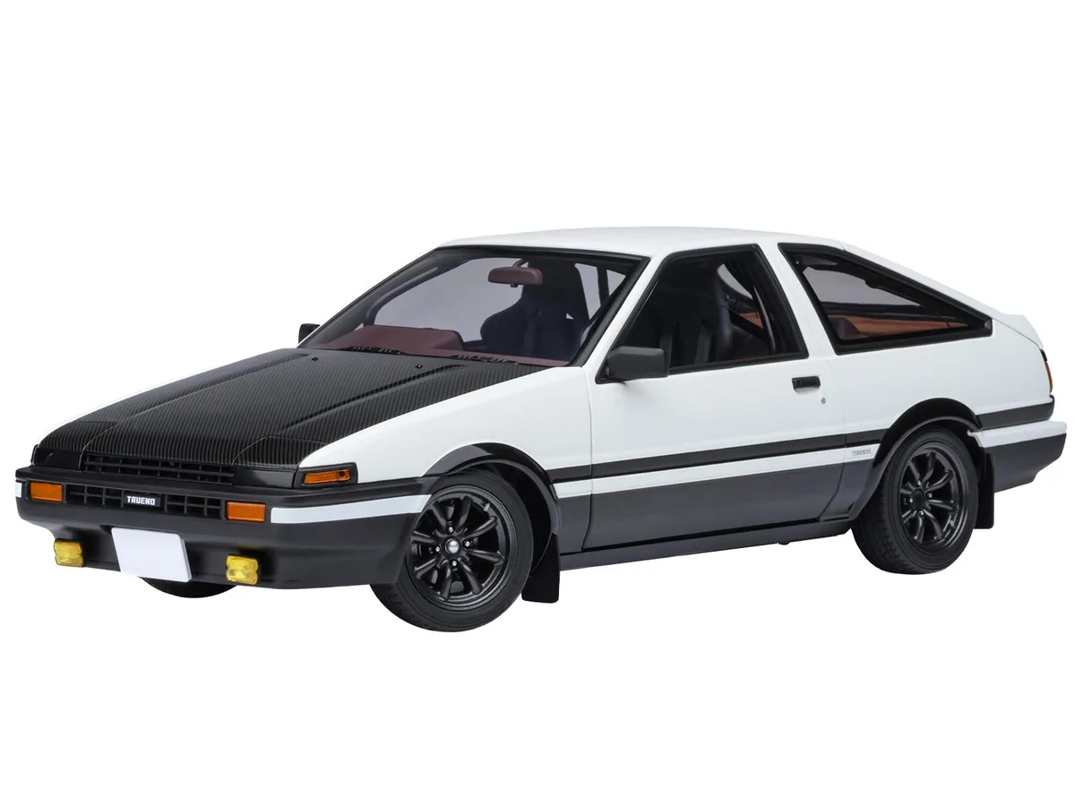 Autoart Autoart Toyota Sprinter Trueno AE86 RHD Project D Final Version White Carbon Hood 1/18 Initial D — product photo
