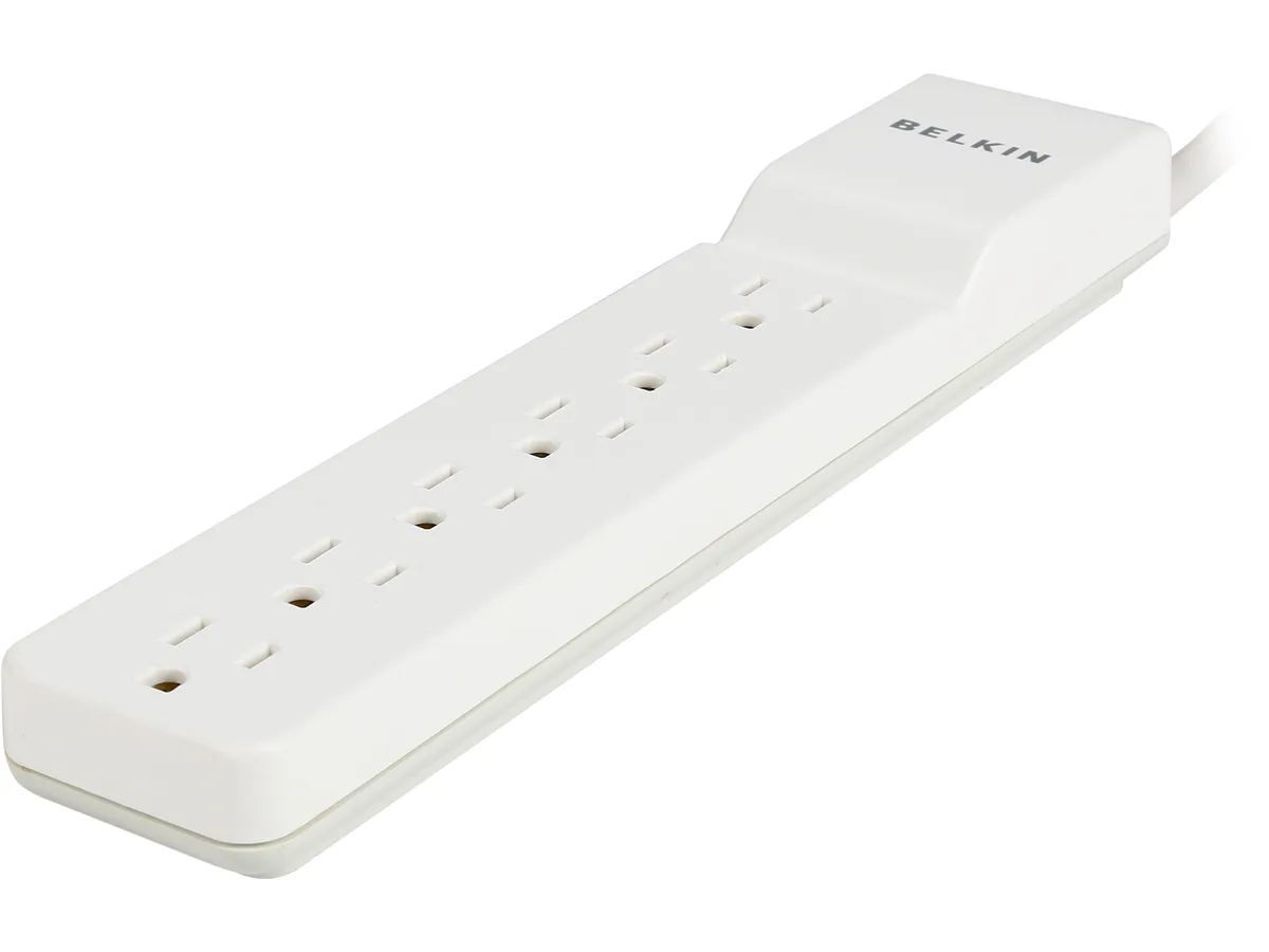 Belkin Belkin BE106000-06-CM surge protector 6 ft 6 outlets 720 J — product photo