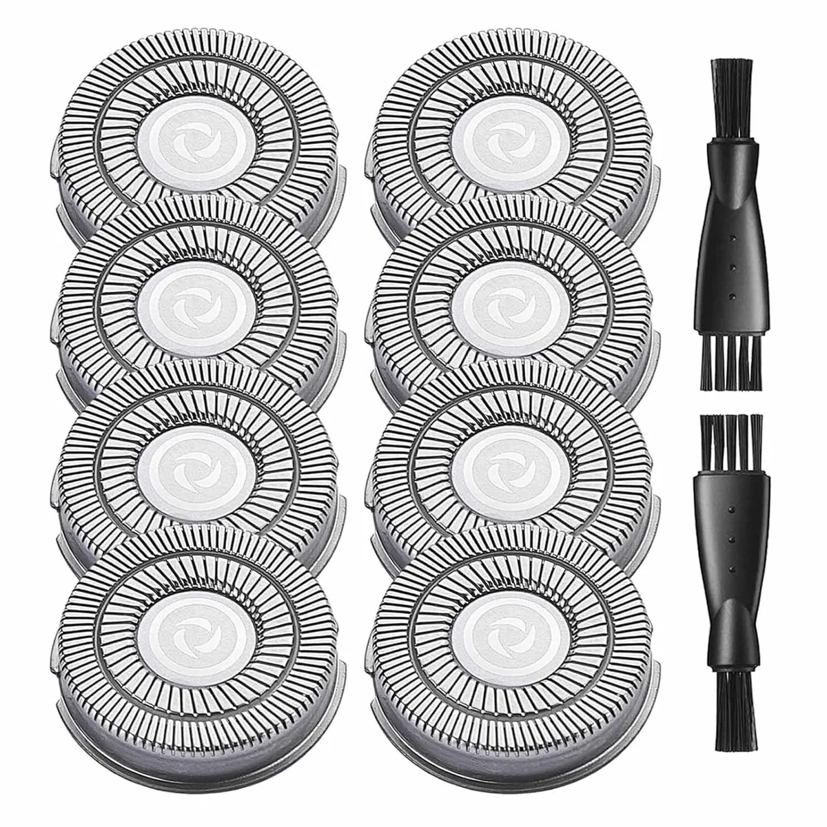 TAURKENAM TAURKENAM Pitbull Replacement Heads 8-Pack with 2 Brushes — product photo