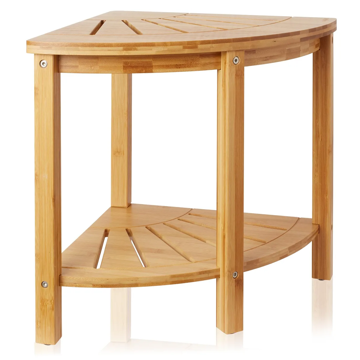 Casafield Casafield Bamboo Corner Bench 2-Tier 15x15x17in 250lb — product photo
