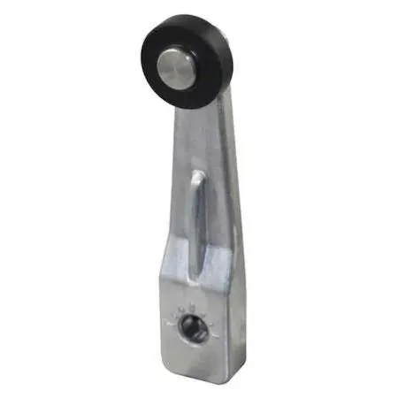 Dayton limit switch lever arm, 3 in metal arm with front nylon roller 0.75 in diameter