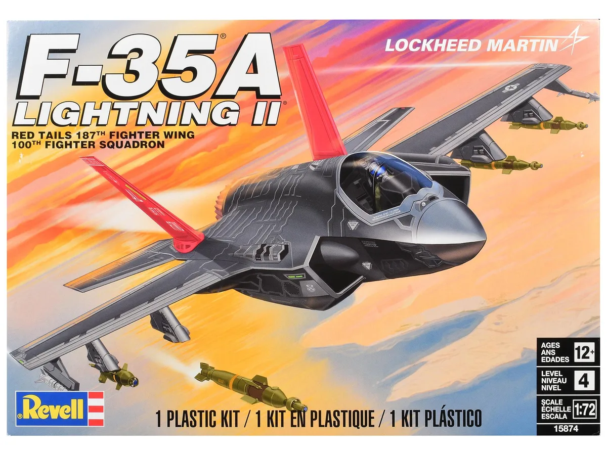 Revell Revell Lockheed Martin F-35A Lightning II 1/72 Scale Model Kit Level 4 — product photo