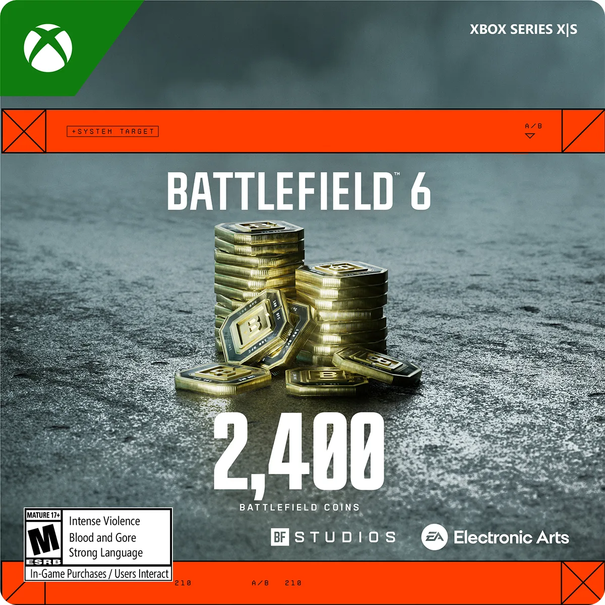 Electronic Arts Electronic Arts 7F6-00917 Battlefield 6 2400 BFC downloadable game — product photo