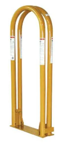 Portable 2-bar tire inflation cage, steel frame, 41 in high, 21 1/2 in long, 16 in wide, 60 lb