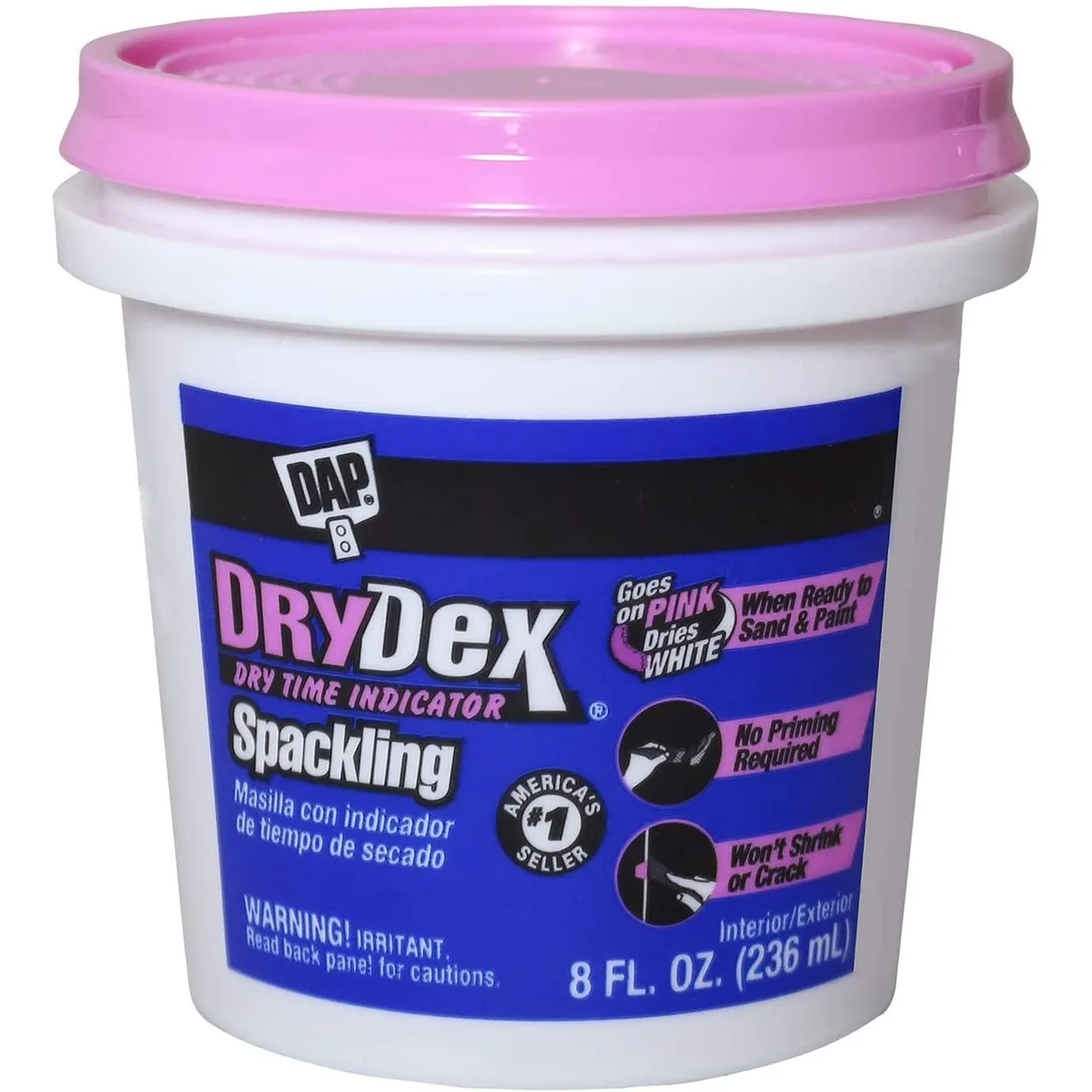 D.A.P. D.A.P. DryDex Heavyweight Spackling 8.0 fl oz Pink White — product photo