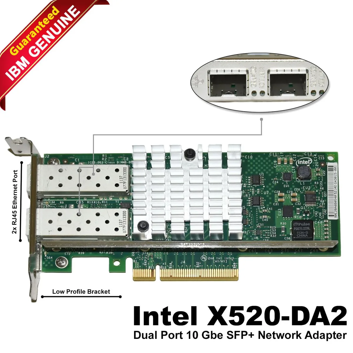 IBM IBM Intel X520-DA2 10GbE Dual Port SFP+ Network Card 49Y7961 — product photo